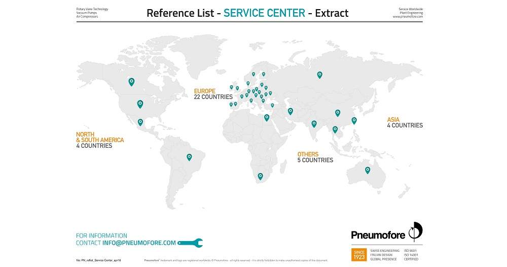pneumofore worldwide service