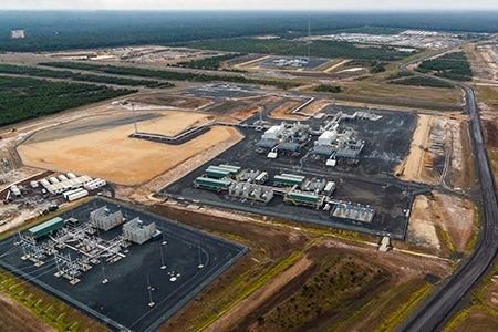 Queensland central lng processing plant