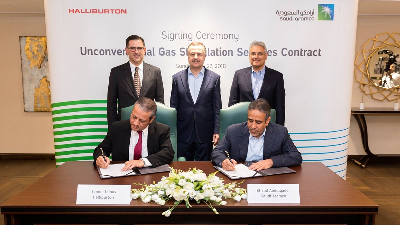 Halliburton was awarded an nconventional gas stimulation services contract to provide turnkey stimulation services at South Ghawar and two other areas in May 2018.