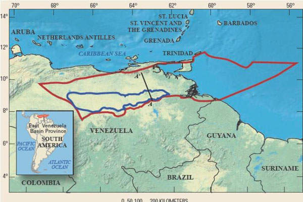 The project will enable PDVSA to process 210,000 barrels per day (bpd) of heavy and extra heavy crude oil from the Orinoco Oil Belt. Image courtesy of USGS.