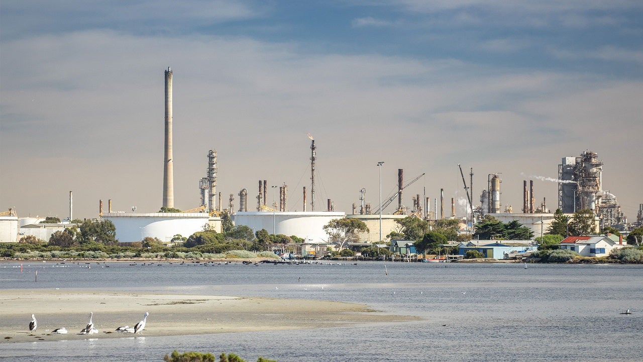 Altona oil refinery plant in Melbourne