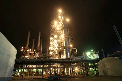 The refinery specialises in motor fuel production