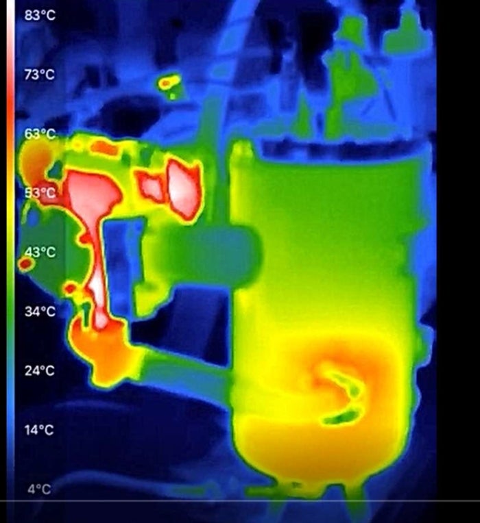 infrared temperature map